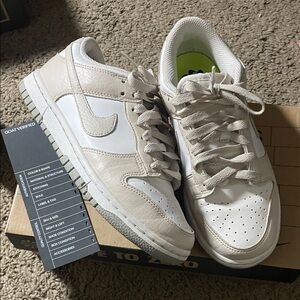 Nike White and Cream Women's Sneakers